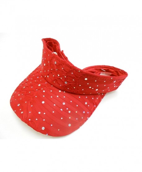 Sparkle Visor / Red / Red Hat Lady Society