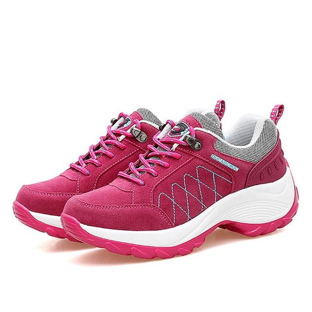 Hot Fashion Lace-up Shock-absorbing Non-slip Women Sneakers