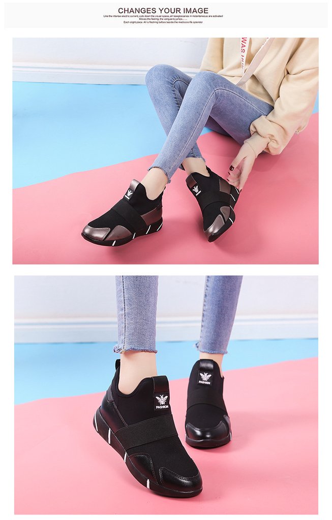 Women Fashion Breathable Walking Mesh Flats Sneakers