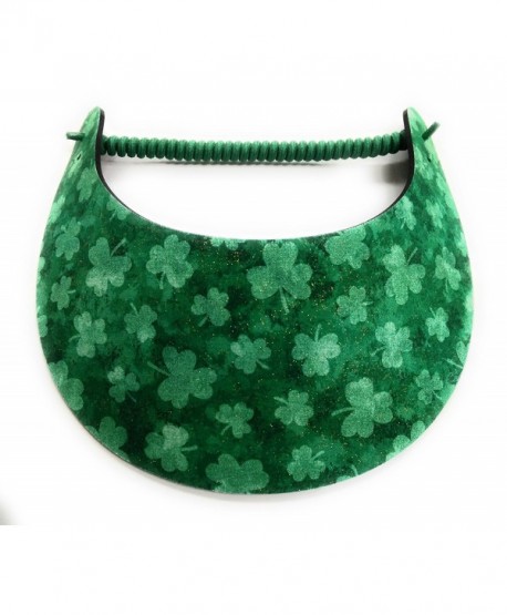 Foam Coil Back Sun Visor - Green Shamrock